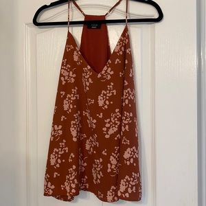 Rust, mauve tank top